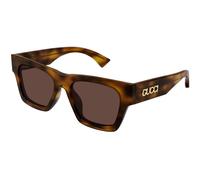 Gucci Woman Gucci GG1835S 002 Sunglasses Acetate Havana Brown Squared