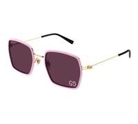 Gucci Woman GG1848S 005 Sunglasses Injected Pink Violet Squared