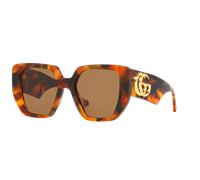 Gucci Woman Sunglass GG0956S - Frame color: Tortoise, Lens color: Brown