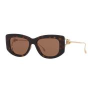 Gucci Woman Sunglass GG1566S - Frame color: Tortoise, Lens color: Brown