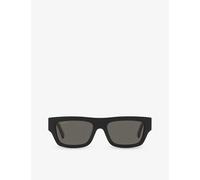 Gucci Womens Black Gc002051 Gg1301s Rectangle-frame Acetate Sunglasses