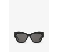 Gucci Womens Black Gc002123 Gg1422s Cat-eye Frame Acetate Sunglasses
