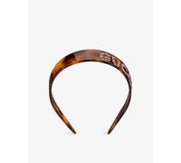 Gucci Womens Brown Gg Rhinestone-embellished Resin Headband 1 Size