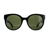 Gucci Women's Cat Eye Black With Green & Red Glitter Green Sunglasses
