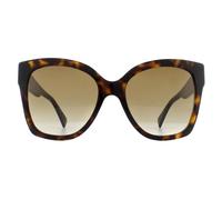 Gucci Women's Cat Eye Havana Brown Gradient Sunglasses