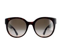 Gucci Women's Cat Eye Havana with Blue & Red Brown Gradient GG0035SN Sunglasses