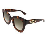 Gucci Women'S Gg0208S Gg0208S 003 49 Rectangular Sunglasses 49, 3/Brown