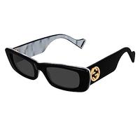 Gucci Women's GG0516S Sunglasses, Black-Black-Grey, 52, Black-black-grey, 4XL