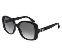 Gucci Women's GG0762S Sunglasses, Black-Black-Grey, 56, black, 56-18 - 145