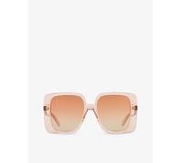 Gucci Womens Gucci Gc002074 Gg1314S Square-Frame Polyamide Sunglasses Cream