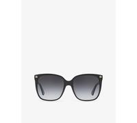Gucci Womens Gucci Gg0022S Square-Frame Sunglasses Black