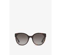Gucci Womens Gucci Gg0035Sn Round-Frame Acetate Sunglasses Brown