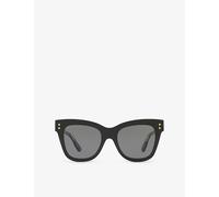 Gucci Womens Gucci Gg1082S Cat-Eye Acetate Sunglasses Black