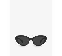 Gucci Womens Gucci Gg1170S Cat-Eye Acetate Sunglasses Black