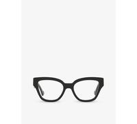 Gucci Womens Gucci Gg1424O Round-Frame Acetate Glasses Black