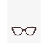 Gucci Womens Gucci Gg1424O Round-Frame Acetate Glasses Brown