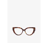 Gucci Womens Gucci Gg1530O Cat-Eye Frame Acetate Glasses Brown