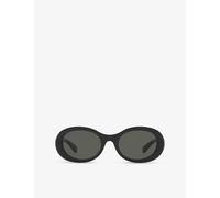 Gucci Womens Gucci Gg1587S Oval-Frame Acetate Sunglasses Black