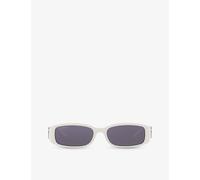 Gucci Womens Gucci Gg1661S Rectangle-Frame Acetate Sunglasses White