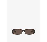 Gucci Womens Gucci Gg1661S Square-Frame Tortoise Acetate Sunglasses Brown