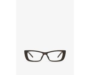 Gucci Womens Gucci Gg1682O Cat Eye-Frame Injected Optical Glasses Brown