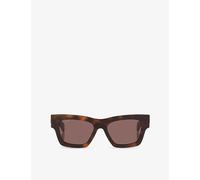 Gucci Womens Gucci Gg1835S Square-Frame Tortoiseshell Acetate Sunglasses Brown