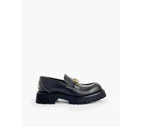 Gucci Womens Nero Harald Horsebit-embellished Leather Loafers Eur 39 / 6 Uk Women