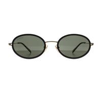 Gucci Women's Oval Black Gold Green GG1980S