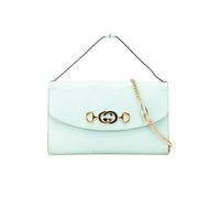 Gucci Women's Preloved Small Leather Zumi Satchel Bag in Green