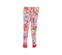 Gucci Women's Preloved Snake Flora Print Trousers in Pink Silk | Size: 36