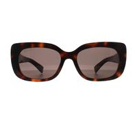 Gucci Women's Rectangle Havana Grey GG1979SK in Brown