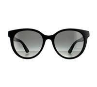 Gucci Women's Round Black Grey Gradient Sunglasses Gucci Black One Size