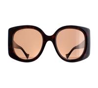 Gucci Women's Round Dark Havana Brown GG1257S Gucci Brown One Size