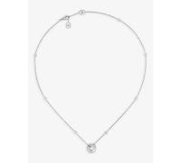 Gucci Womens Silver Icon 18ct White-gold Pendant Necklace 42cm