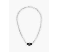 Gucci Womens Silver Trademark Brand-engraved Sterling-silver Chain Necklace 46cm