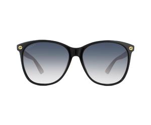 Gucci Women's Square Black Brown Grey Gradient Sunglasses Gucci Black One Size