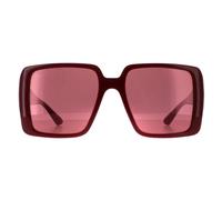 Gucci Women's Square Black with Gold Dusky Pink w Logo Mirror Photochromic GG1692S