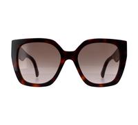 Gucci Square Womens Havana Crystal Brown Gradient GG1300S - One Size