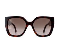 Gucci Women's Square Havana Crystal Brown Gradient GG1300S Gucci Brown One Size