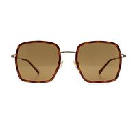 Gucci Square Havana Gold Brown Gg1848S Brown