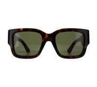 Gucci Women's Square Havana with Green & Red Green GG1663S in Brown