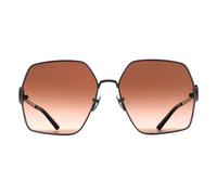 Gucci Women's Square Silver Brown Gradient GG2163S