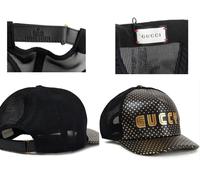 Gucci X Sega Leather Guccy Stars Baseball Hat Cap