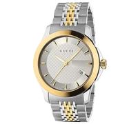 Gucci YA126409 G-Timeless Two-Tone Mens Watch - Silver & Gold - One Size