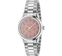 Gucci Womens Pink YA1265033 G-Timeless Stainless-steel Automatic Watch 32mm