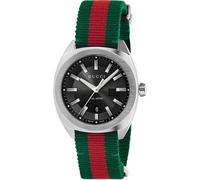 Gucci YA142305 GG2570 Black Canvas 41mm Men's Watch