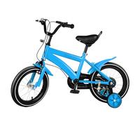 gucdaqc 14 Inch Kids Bike For 2-4 Years Boys & Girls Children Bike With Removable Stabilisers & Bell Adjustable Child Bicycle With Dual Brakes For Children 100-115cm Max Load 50kg (Blue)