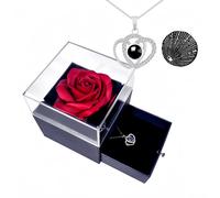 GUCHO Forever Rose Birthday Gifts for Her,Artificial Eternal Red Rose Flowers Gifts Set Box, Valentines Gifts for women,Christmas,Wedding Gift Box for Women