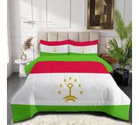 GUCSMN Coverless Duvet Double Size Tajikistan Flag