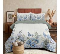 GUCSMN Peony Herbaceous Peony King Size Coverless Duvet Set